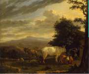 Dujardin Karel Landscape with Cattle - Hermitage